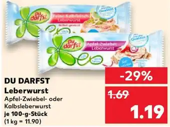Kaufland DU DARFST Leberwurst Angebot