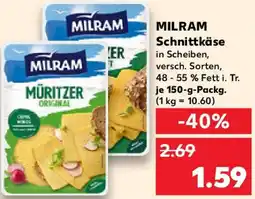 Kaufland MILRAM Schnittkäse Angebot