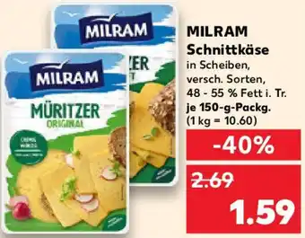 Kaufland MILRAM Schnittkäse Angebot