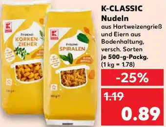 Kaufland K-CLASSIC Nudeln Angebot