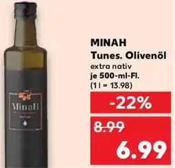 Kaufland MINAH Tunes. Olivenöl Angebot