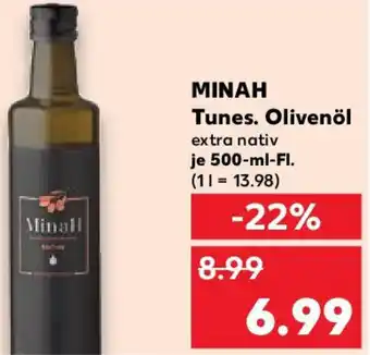 Kaufland MINAH Tunes. Olivenöl Angebot