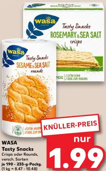 Kaufland WASA Tasty Snacks Angebot