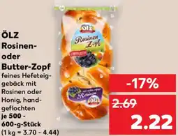 Kaufland ÖLZ Rosinen- oder Butter-Zopf Angebot