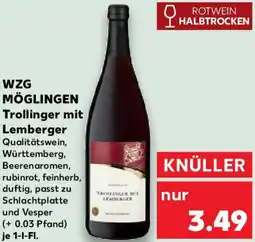 Kaufland WZG MÖGLINGEN Trollinger mit Lemberger Angebot