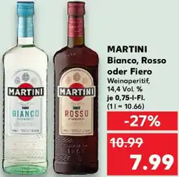 Kaufland MARTINI Bianco, Rosso oder Fiero Angebot