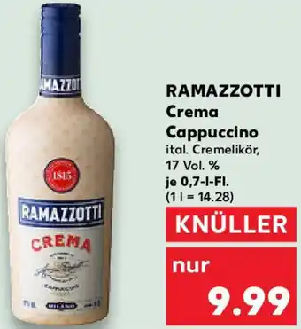 Kaufland RAMAZZOTTI Crema Cappuccino Angebot