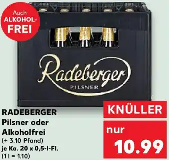 Kaufland RADEBERGER Pilsner oder Alkoholfrei Angebot