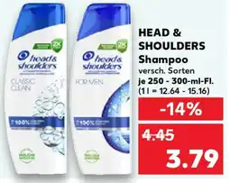 Kaufland HEAD & SHOULDERS Shampoo Angebot