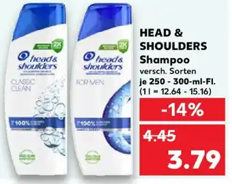 Kaufland HEAD & SHOULDERS Shampoo Angebot