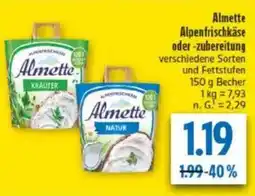 diska Almette Alpenfrischkäse oder -zubereitung Angebot