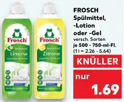 Kaufland FROSCH Spülmittel, -Lotion oder -Gel Angebot