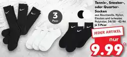 Kaufland Tennis-, Sneaker-, oder Quarter- Socken Angebot