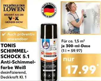 Kaufland TONIS SCHIMMEL- SCHOCK 5.1 Anti-Schimmelfarbe Weiß Angebot