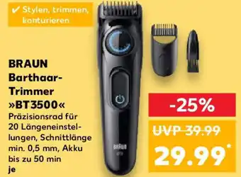 Kaufland BRAUN Barthaar-Trimmer BT3500 Angebot