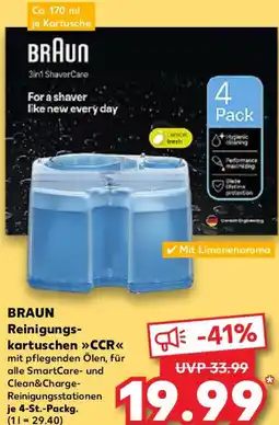 Kaufland BRAUN Reinigungskartuschen CCR Angebot
