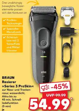 Kaufland BRAUN Rasierer Series 3 ProSkin Angebot