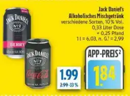 diska Jack Daniel's Alkoholisches Mischgetränk Angebot