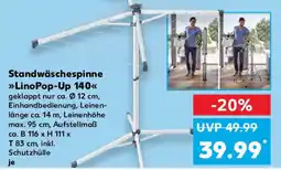 Kaufland Standwäschespinne Lino Pop-Up 140 Angebot