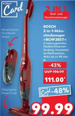 Kaufland BOSCH 2-in-1-Akku- staubsauger BCHF2BST Angebot