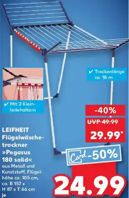 Kaufland LEIFHEIT Flügelwäsche- trockner Pegasus 180 solid Angebot
