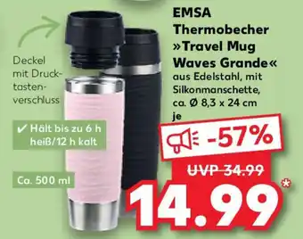 Kaufland EMSA Thermobecher Travel Mug Waves Grande` Angebot