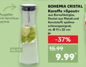 Kaufland BOHEMIA CRISTAL Karaffe Spout Angebot