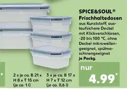 Kaufland SPICE&SOUL Frischhaltedosen Angebot