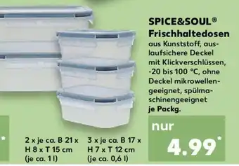 Kaufland SPICE&SOUL Frischhaltedosen Angebot