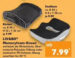 Kaufland LIV&BO Memoryfoam-Kissen Angebot