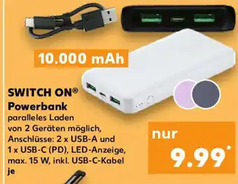 Kaufland SWITCH ON Powerbank Angebot