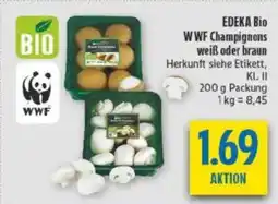diska EDEKA Bio WWF Champignons weiß oder braun Angebot