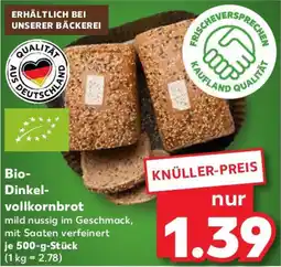 Kaufland Bio- Dinkel- vollkornbrot Angebot