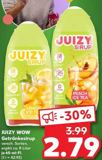 Kaufland JUIZY WOW Getränkesirup Angebot