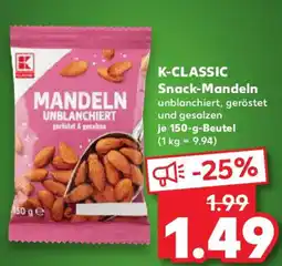 Kaufland K-CLASSIC Snack-Mandeln Angebot