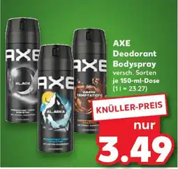 Kaufland AXE Deodorant Bodyspray Angebot