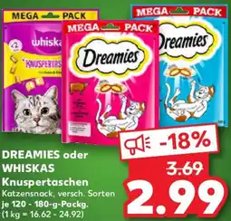 Kaufland DREAMIES oder WHISKAS Knuspertaschen Angebot