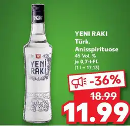 Kaufland YENI RAKI Türk. Anisspirituose Angebot