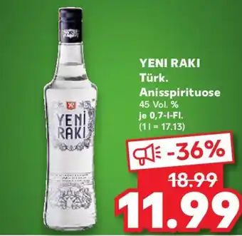Kaufland YENI RAKI Türk. Anisspirituose Angebot