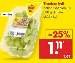 Netto Marken-Discount Trauben hell Angebot