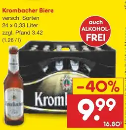 Netto Marken-Discount Krombacher Biere Angebot