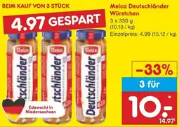 Netto Marken-Discount Meica Deutschländer Würstchen Angebot