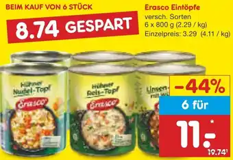 Netto Marken-Discount Erasco Eintöpfe Angebot