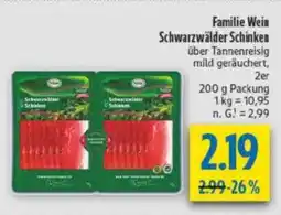 diska Familie Wein Schwarzwälder Schinken Angebot