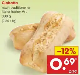Netto Marken-Discount Ciabatta Angebot