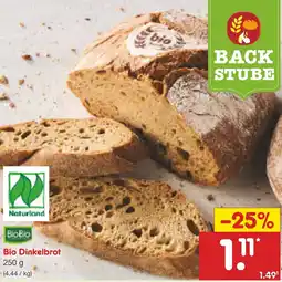 Netto Marken-Discount Bio Dinkelbrot Angebot