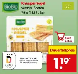 Netto Marken-Discount BioBio Knusperriegel Angebot