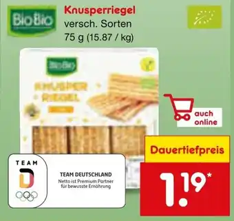 Netto Marken-Discount BioBio Knusperriegel Angebot