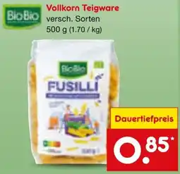 Netto Marken-Discount Bio Bio Vollkorn Teigware Angebot