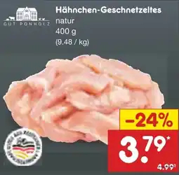 Netto Marken-Discount GUT PONHOLZ Hähnchen-Geschnetzeltes Angebot